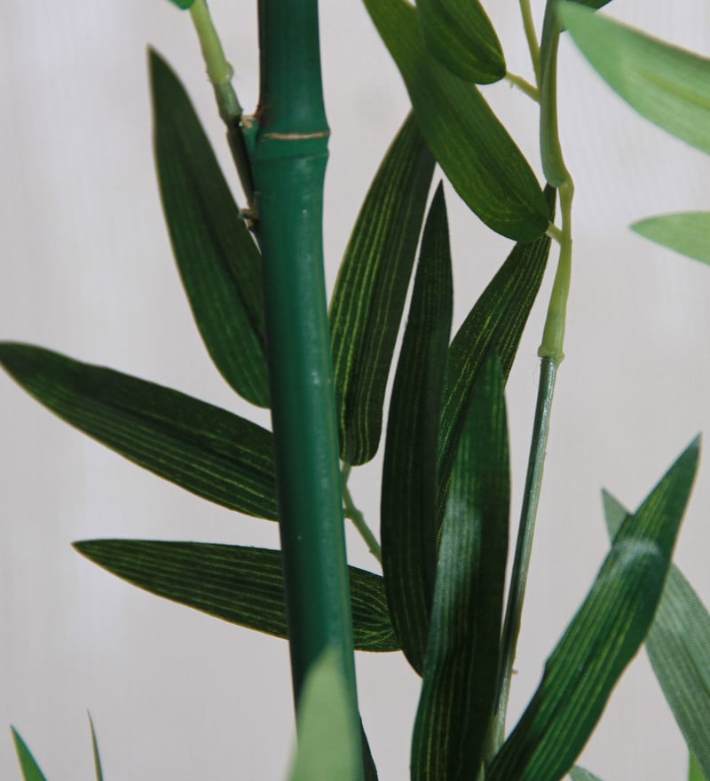 Buy Green Polyester Fabric Decorative Artificial Bamboo Sticks by