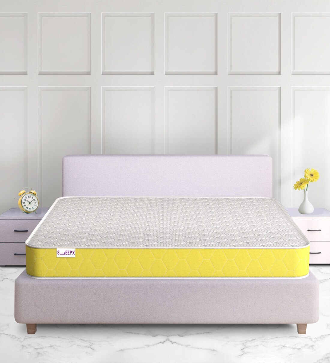 Buy HalfHalf 6 inch Foam King Size Mattress at 100 OFF by SleepX Pepperfry