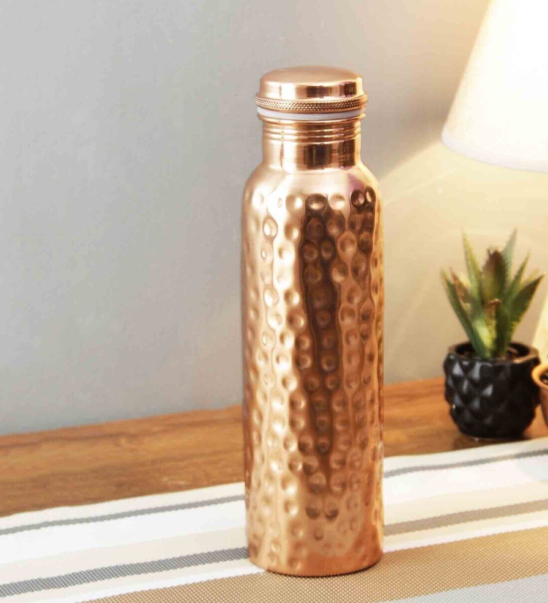 Buy Hammered 1 Ltr Brown Copper Bottle Online - Bottles - Bottles ...