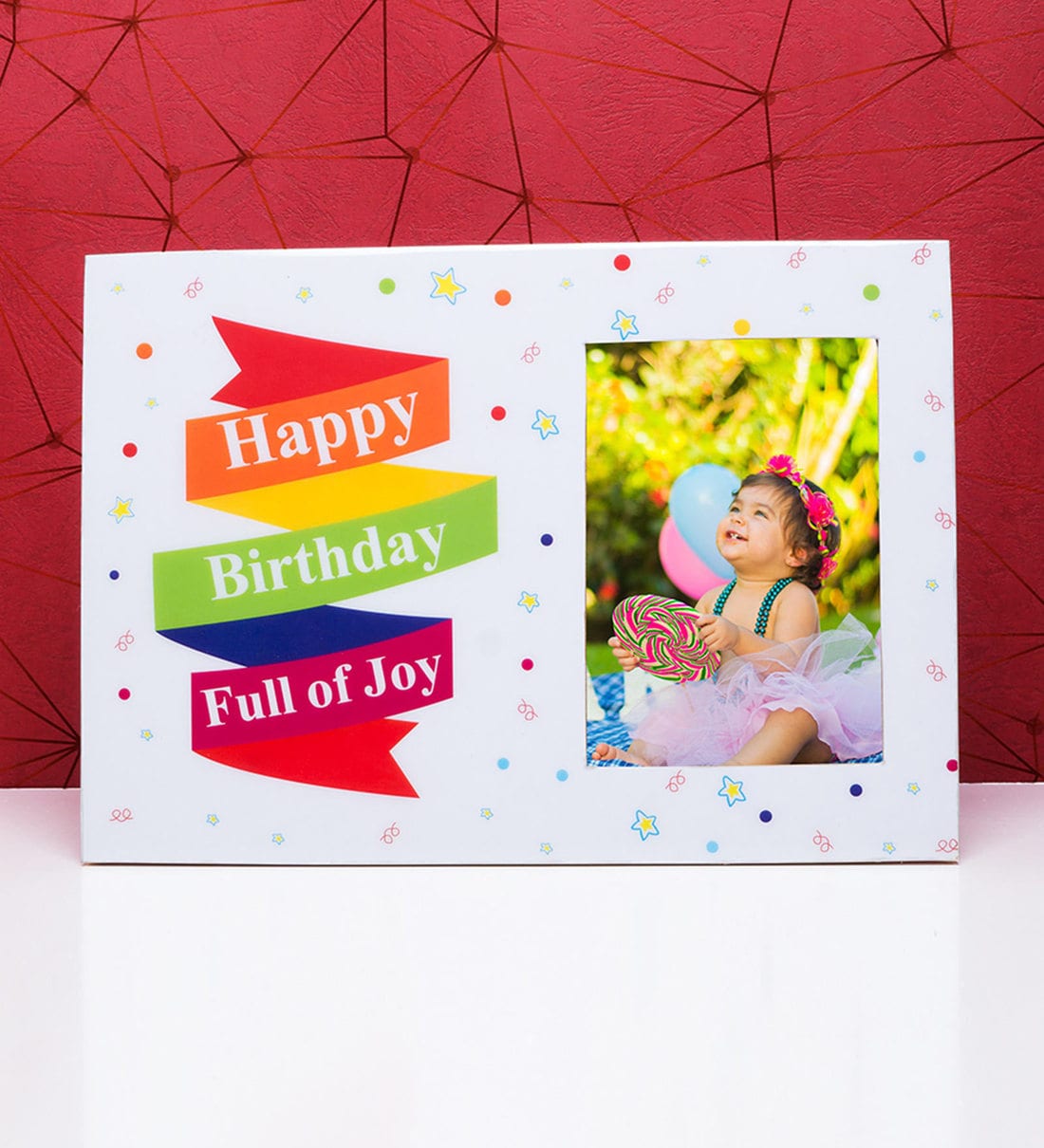 Buy Happy Birthday 4X5 Photo Frame by Golden Peacock Online Table