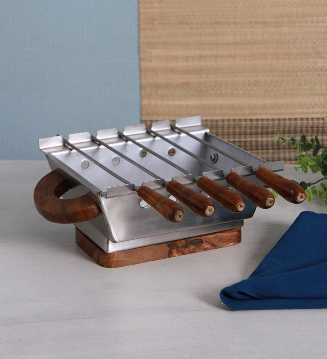 Buy Hazel Stainless Steel Barbeque/Grill Set Online Barbeque