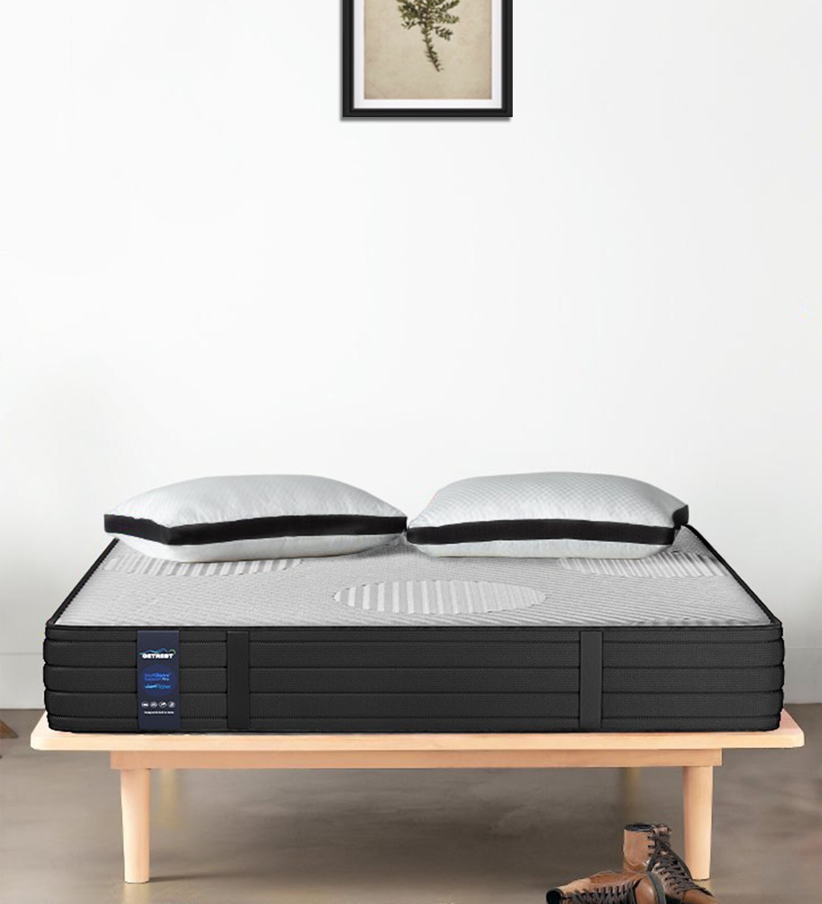 Buy Left Half Firm & Right Half Soft Memory & HR Foam 6 Inches King Size Mattress by GetRest