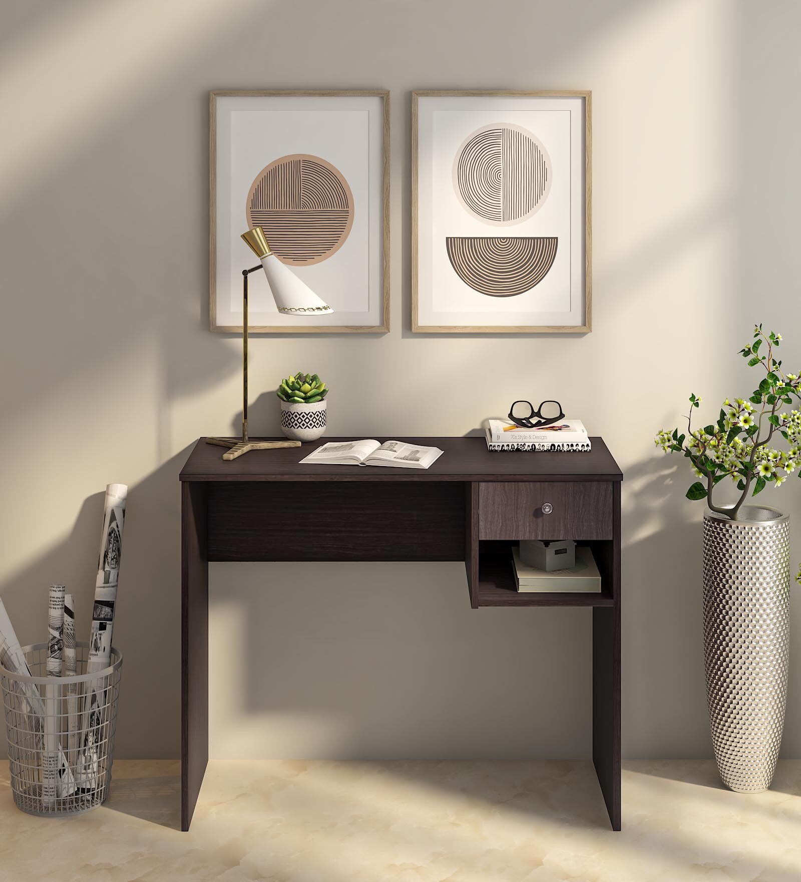 Buy Hayao Writing Table in Wenge Finish at 11 OFF by Mintwud from