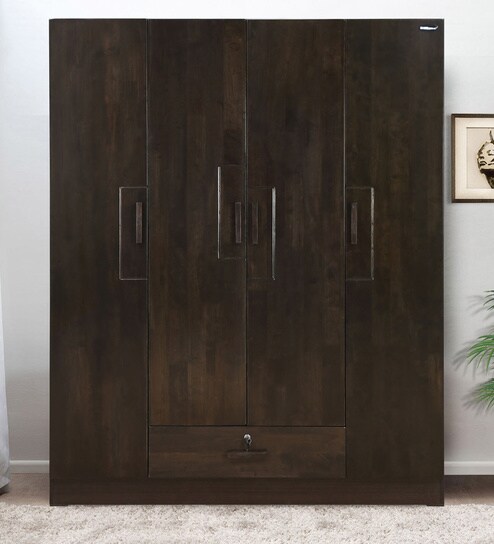 Buy Harrier Four Door Wardrobe In Wenge Colour By Nilkamal Online