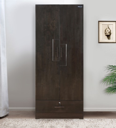 Buy Harrier Two Door Wardrobe In Wenge Colour By Nilkamal