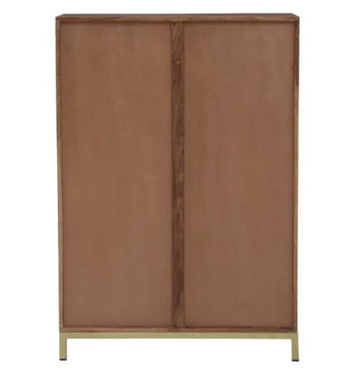 Buy Harvey Solid Wood Bar Cabinet In Natural Finish By Woodsworth