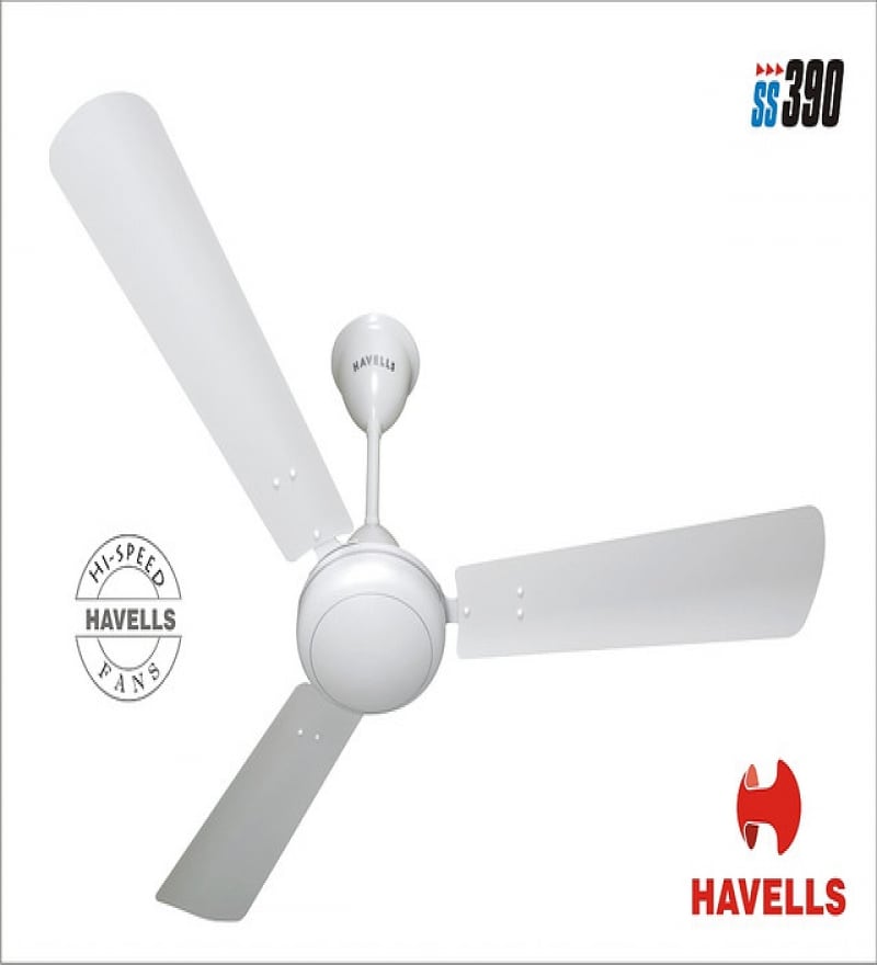 Buy Havells SS 390 Metallic Ceiling Fan Pearl White Online - Ceiling