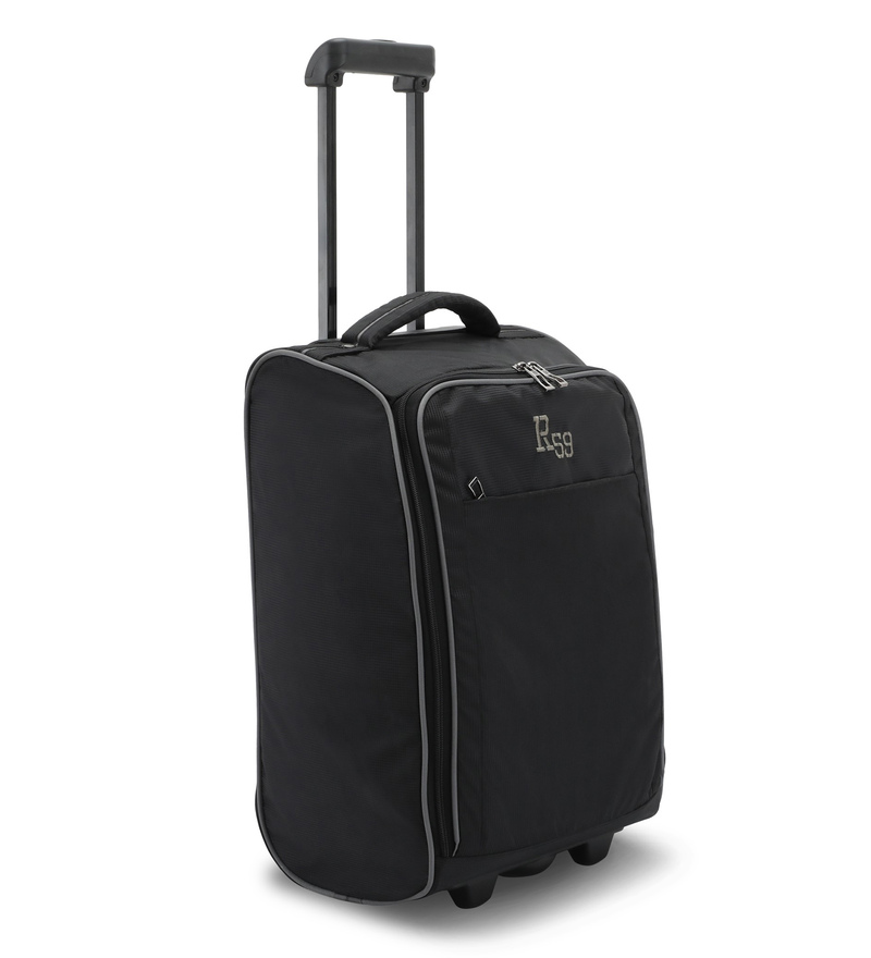 bags r us 36 ltr polyester black cabin trolley bag