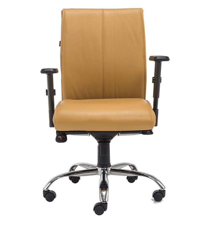Buy Haud Office Chair in Yellow By Durian Online Mid Back Executive