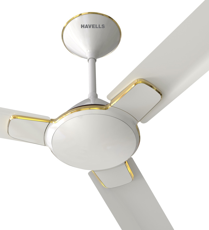 Espresso 1200 Mm Pearl White Gold Ceiling Fan By Havells