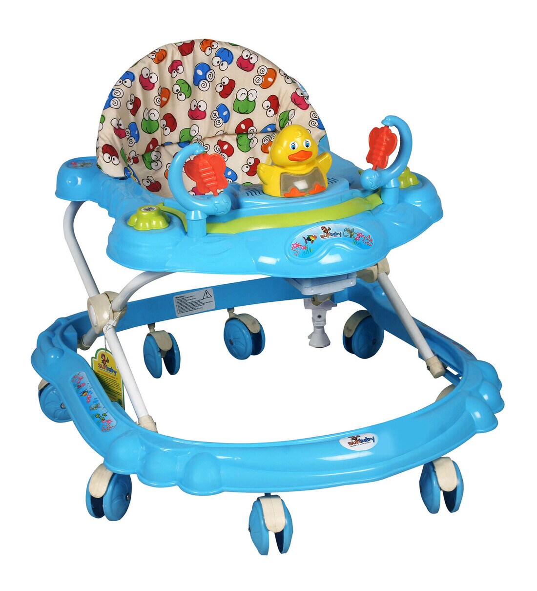 Buy Height Adjustable Baby Walker With Light & Musical Toys Piano ...