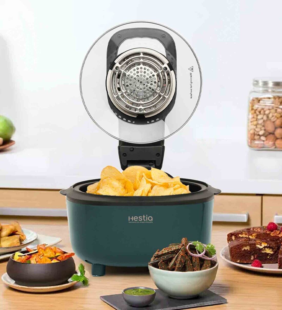 Buy Hestia 5L NutriView Digital Air Fryer 1100W with Aero Smart