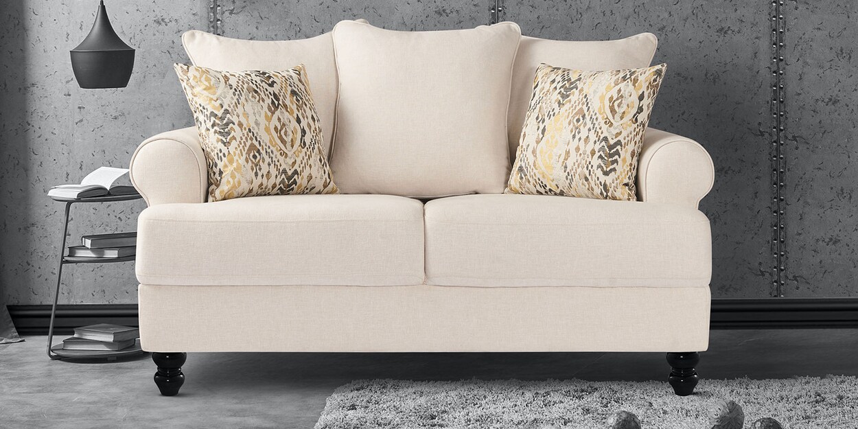 Buy Hereford 2 seater Sofa in Ivory Colour at 16 OFF by Urban Living