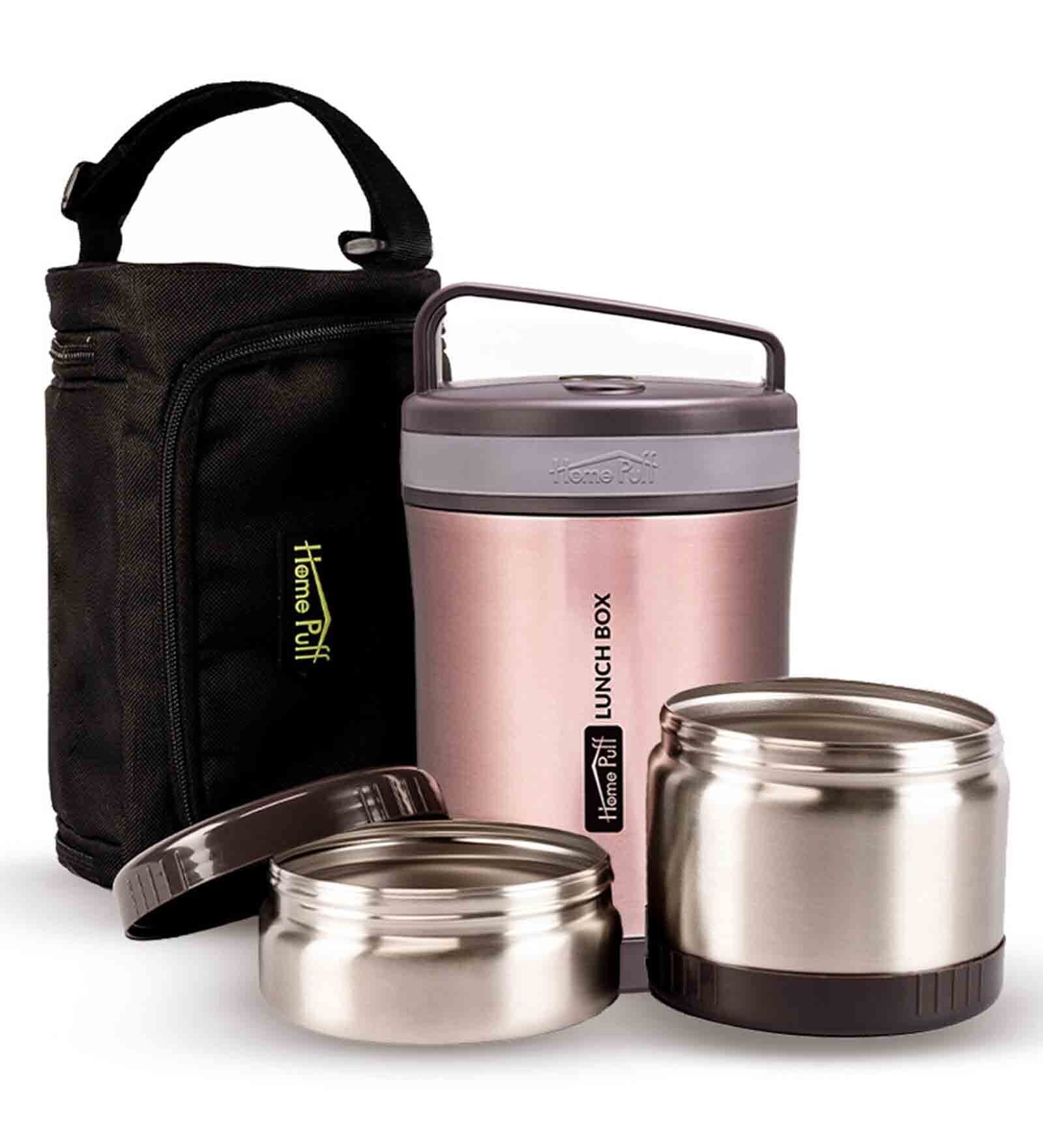 Buy Heatpro Rose Gold Stainless Steel Lunch Box by Homepuff at 63 OFF