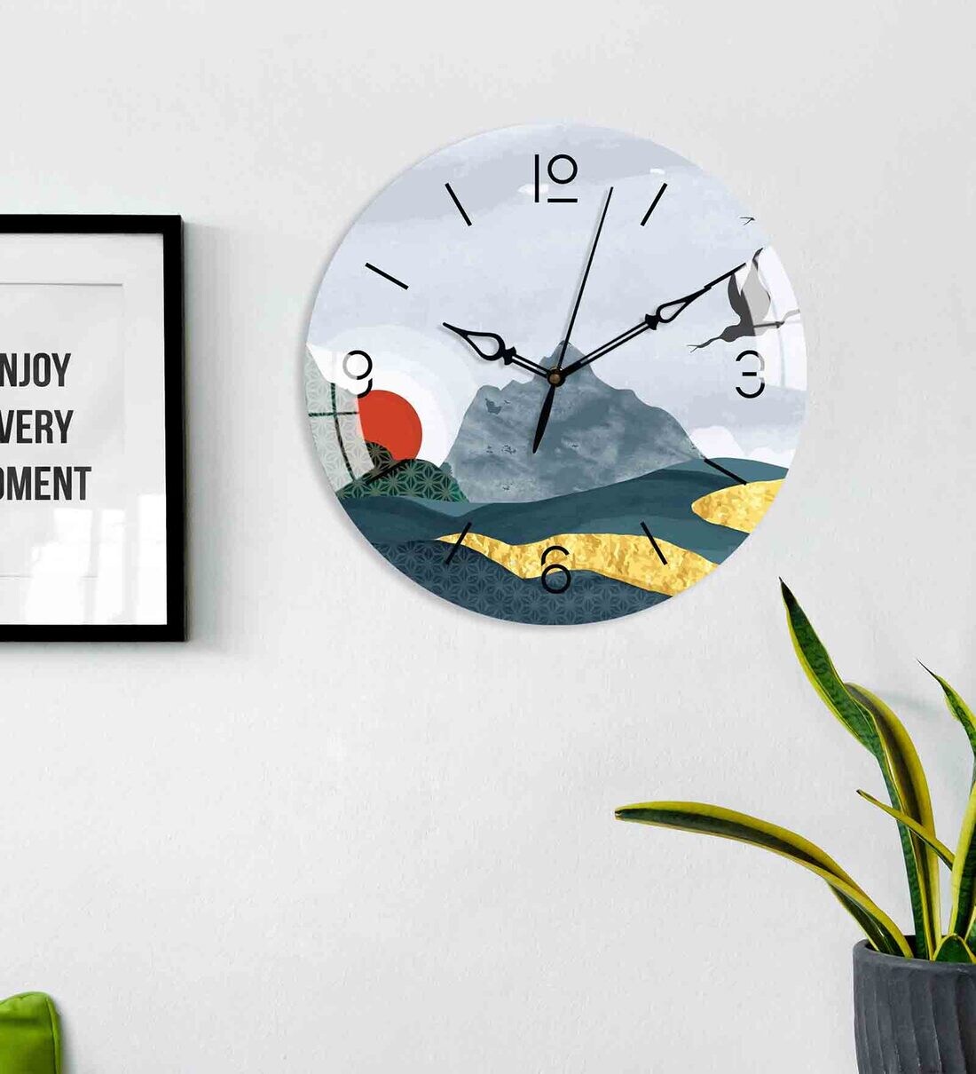Buy Himalya Look Acrylic Wall Clock by The Next Decor Online Modern