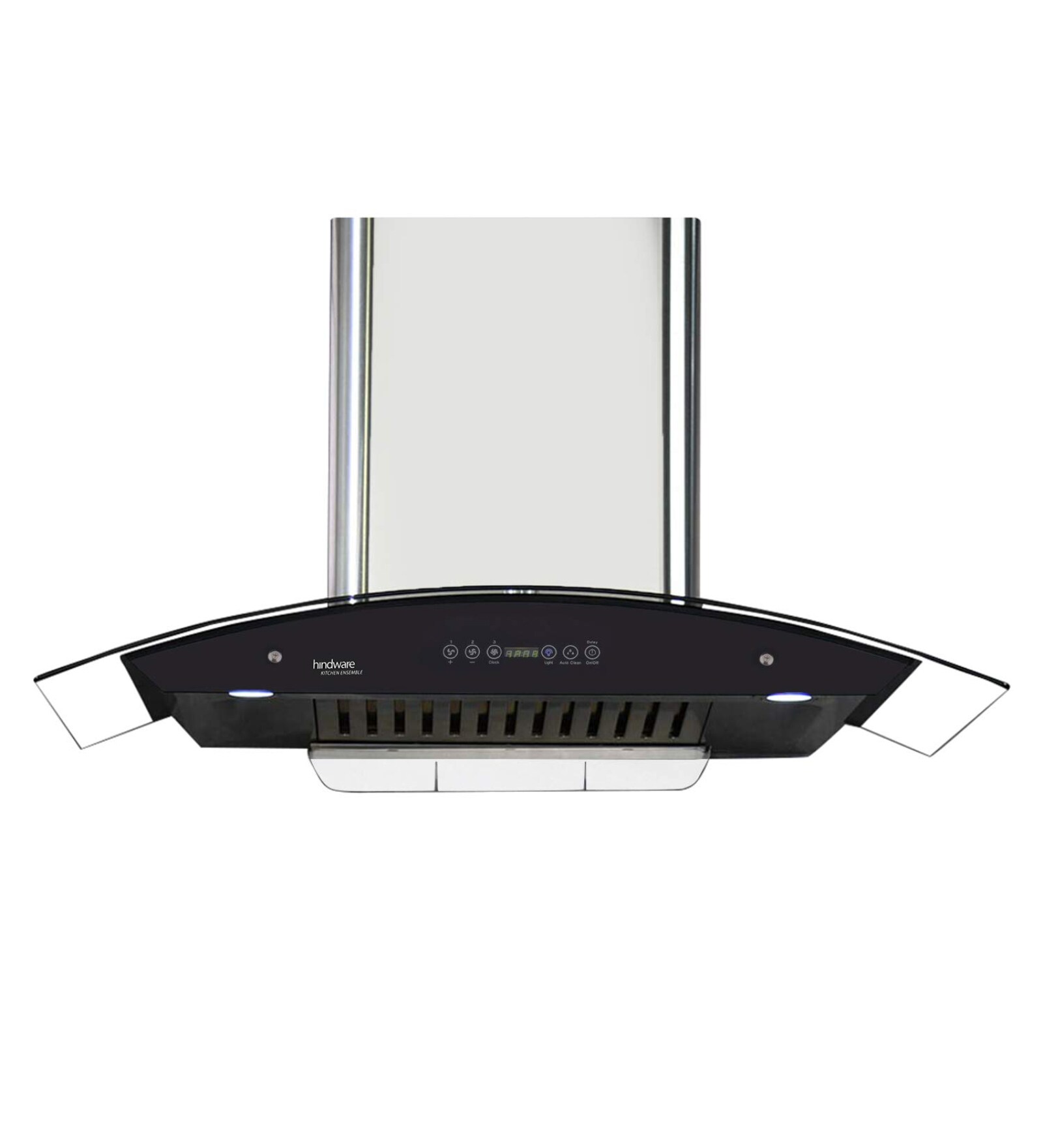 Buy Hindware 90cm 1200 m3/hr Auto Clean Chimney (Cleo 90, 1 Baffle Filter, Steel/Grey) Online