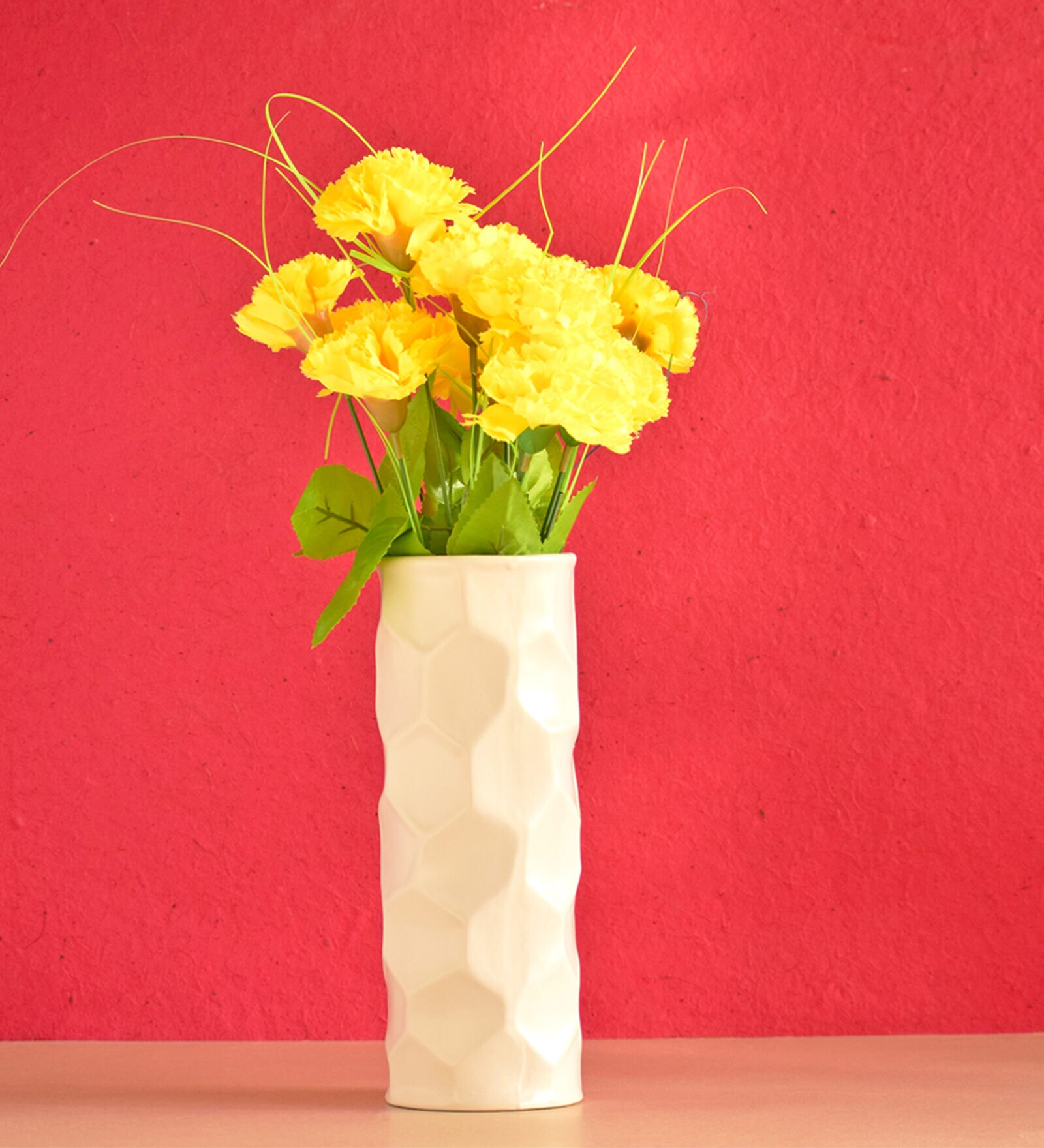 Buy Honeycomb Ceramic Table Vase By MORCEE Online - Vases - Vases ...