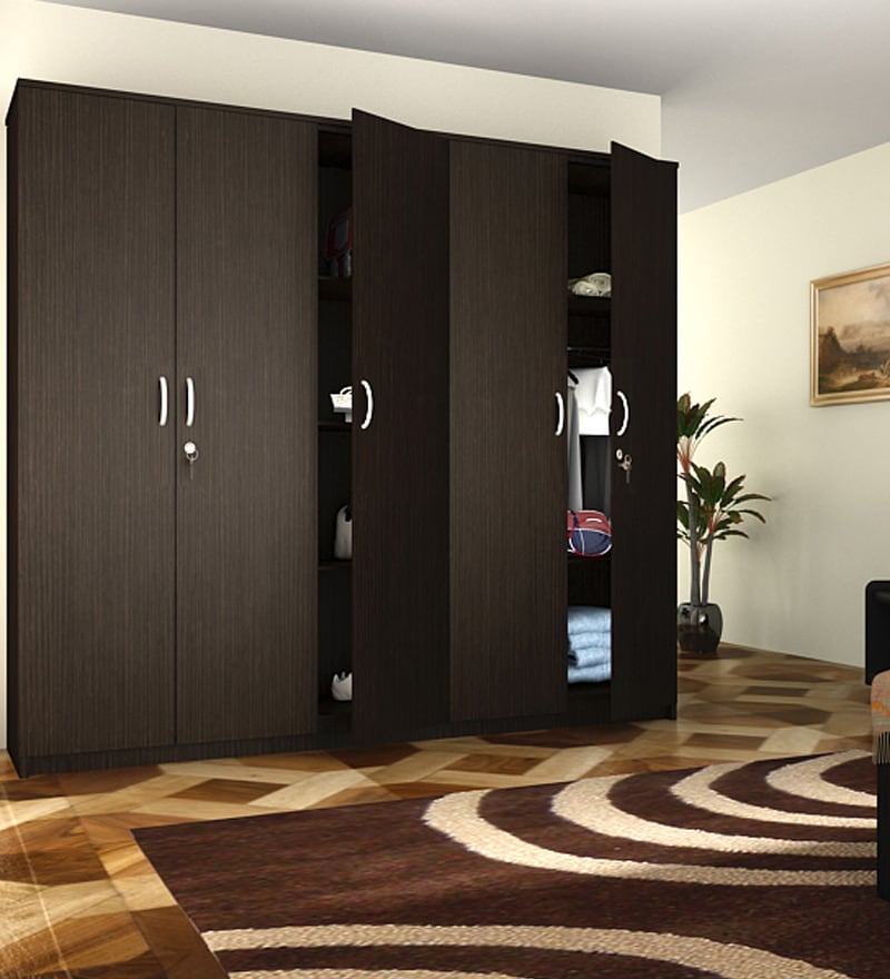 Buy Eliza 5 Door Wardrobe In Wenge By Housefull Online 4 Door