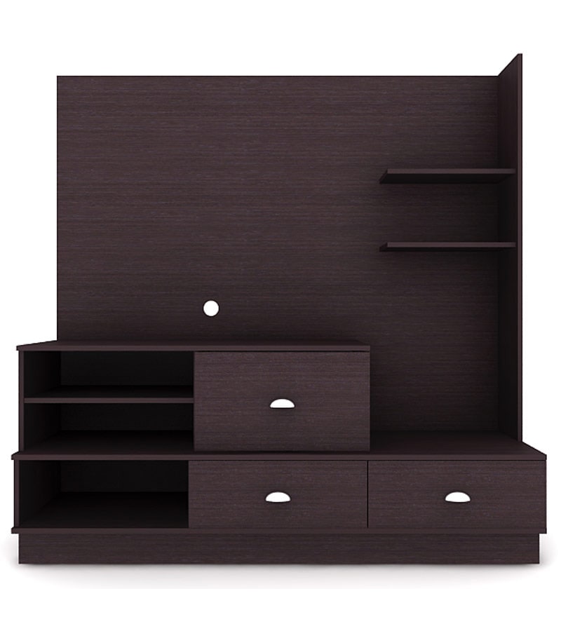 Buy Roxx Wall Unit in Cappuccino Finish by Housefull Online Modern