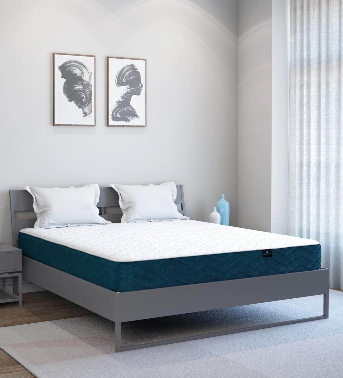 Buy Hybrid 6 inch Pocketed Spring Queen Size Mattress Online Queen