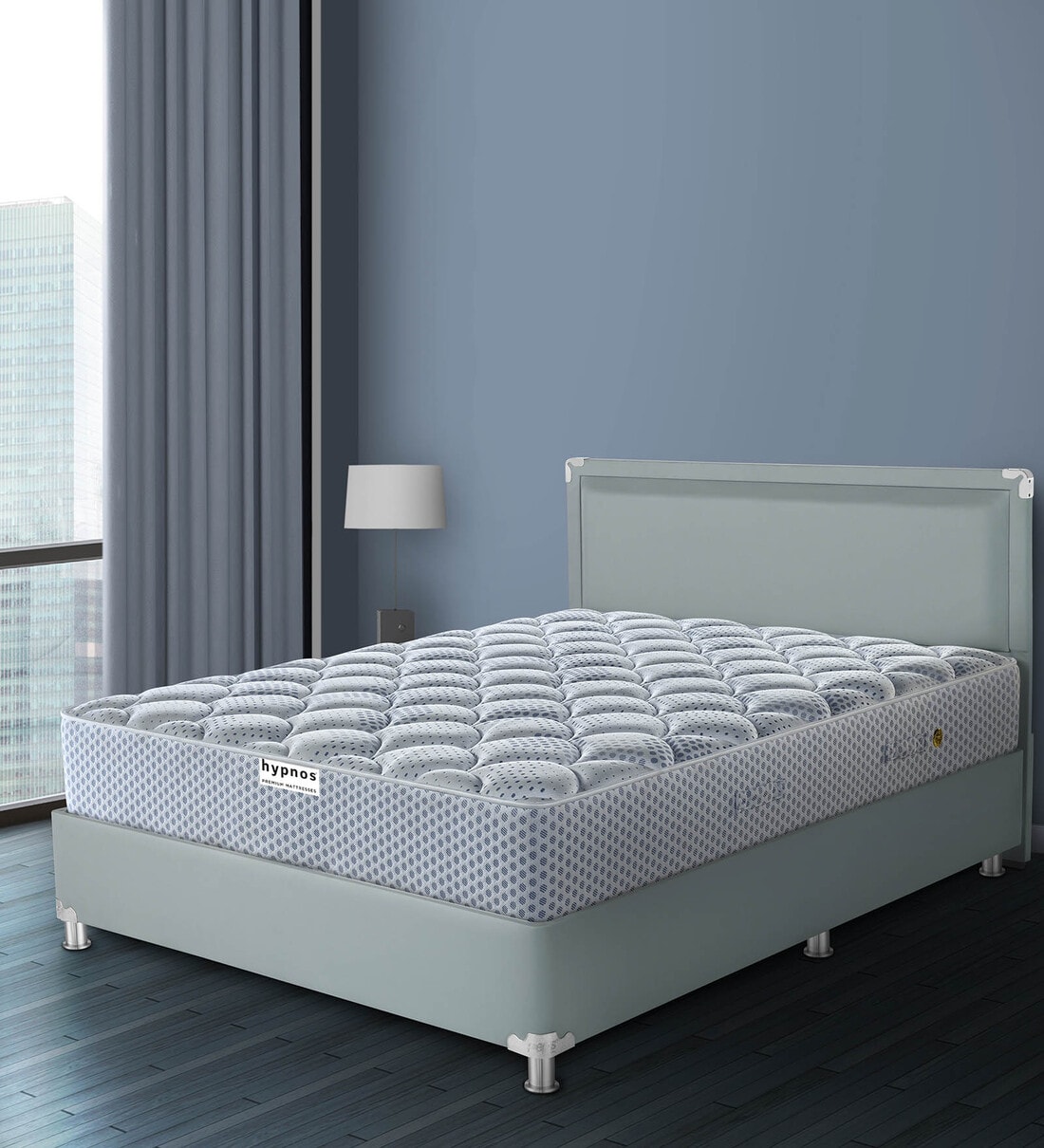 Buy Allure Orthopedic 8 inch Pocketed Spring King Size Mattress in Grey