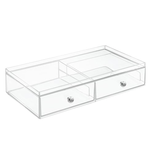 Buy 2 Drawer Plastic Make Up Organiser By Interdesign Online