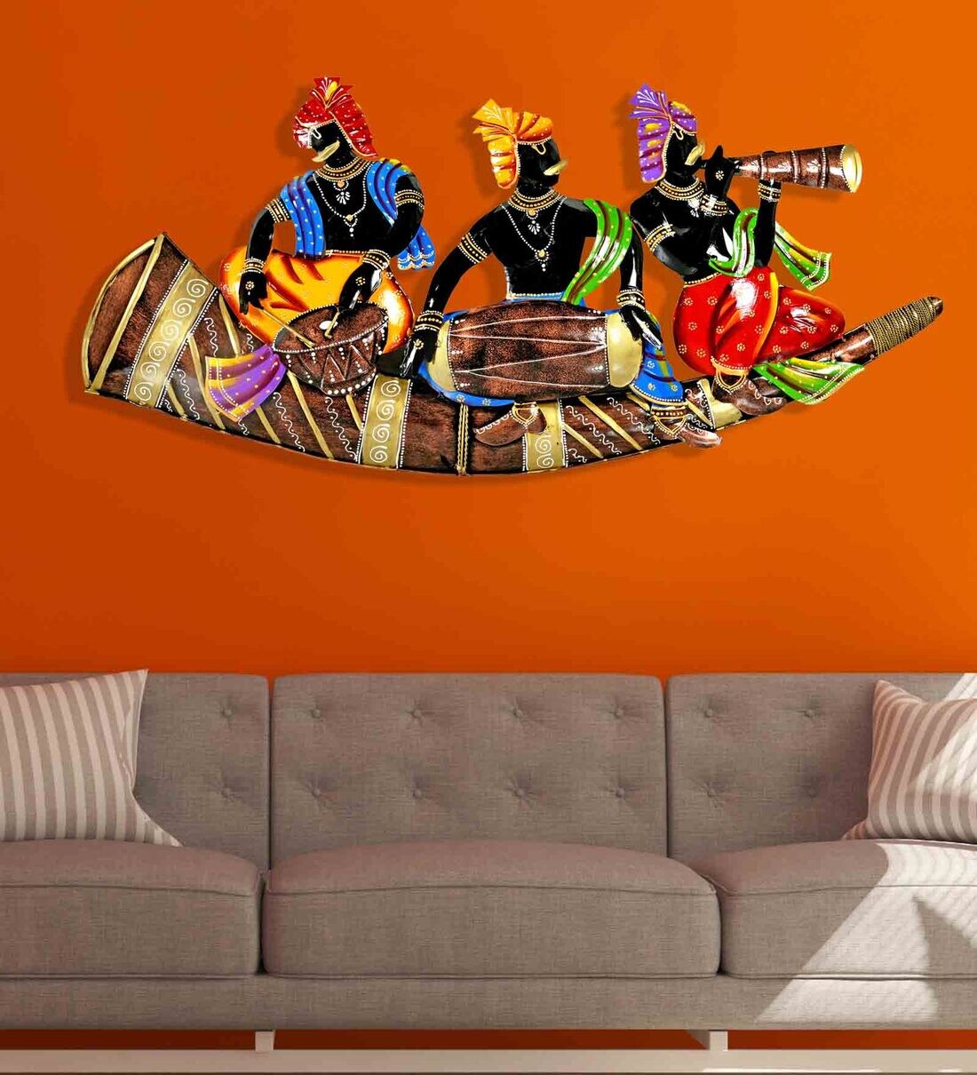 Buy Iron Mustache Tribal Wall Art In Multicolor at 52 OFF by Craftowl