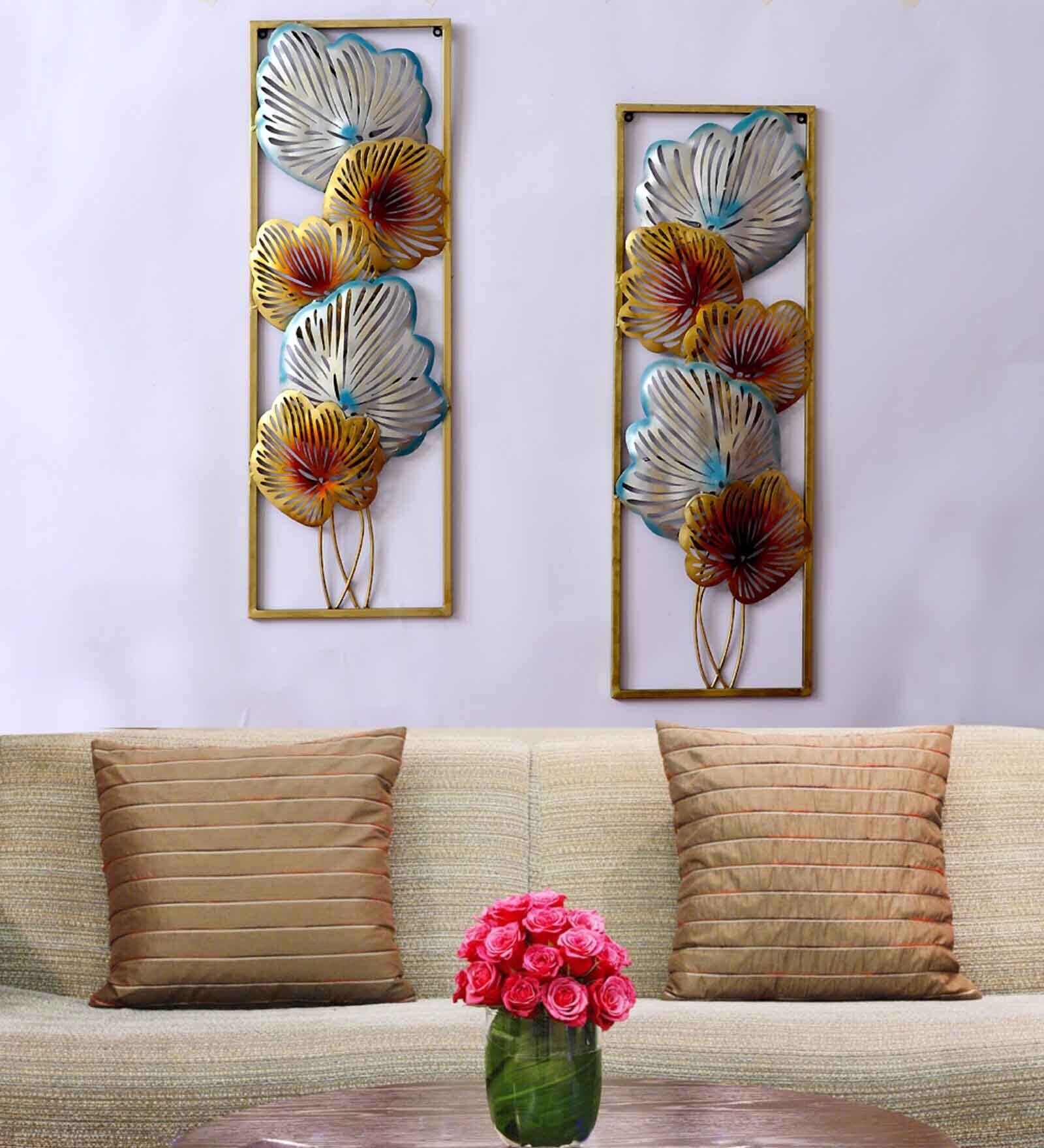 Buy Medieval Iron Floral Metal Wall Art Set of 2 at 48 OFF by Craft