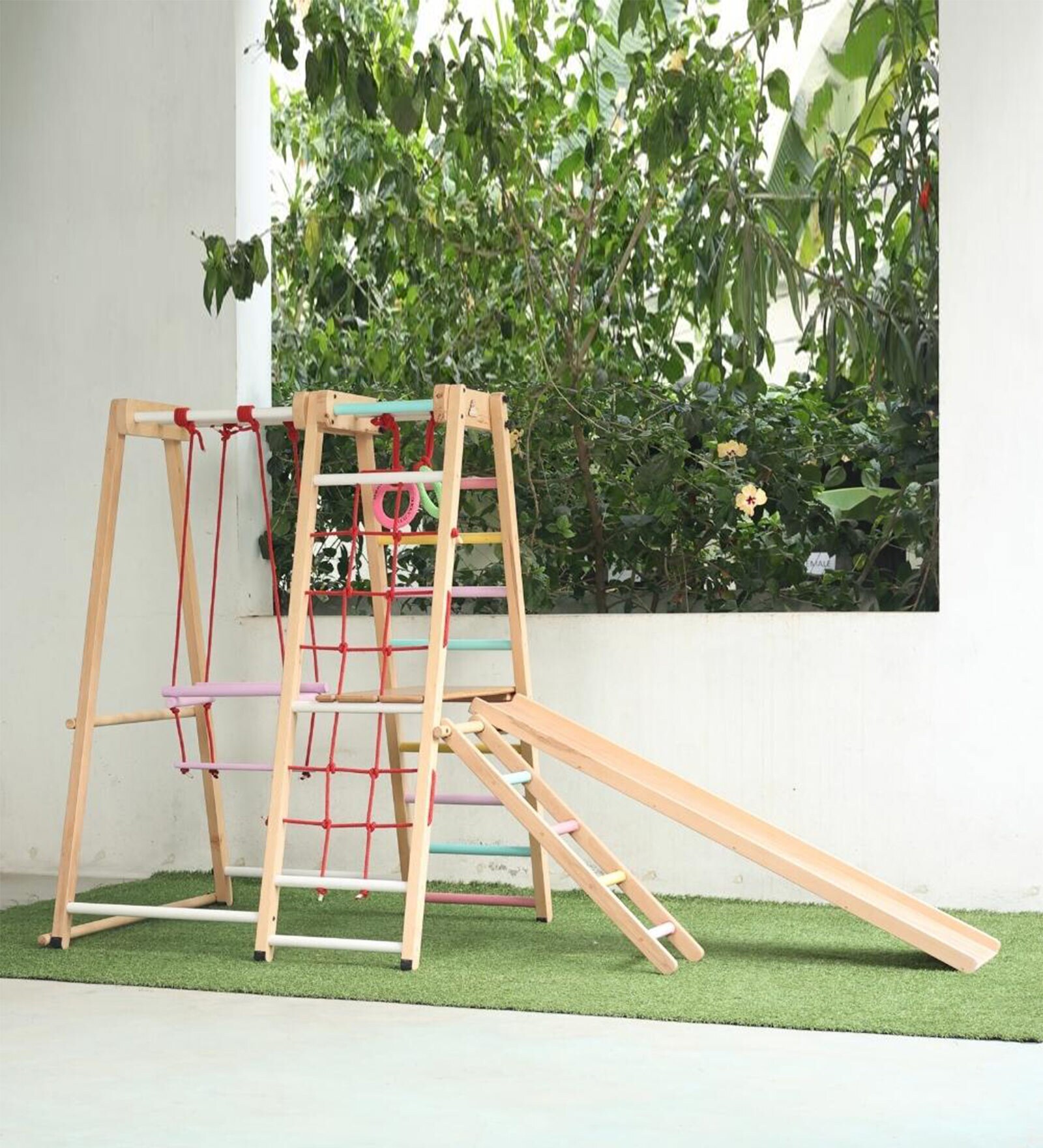 Buy Jungle Gym Ultimate Wood Colour By Ariro Online Cribs Cribs