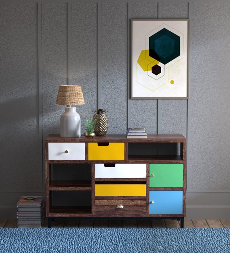 Buy Rangilo Rajasthan Prettily Painted Chest Of Drawers By