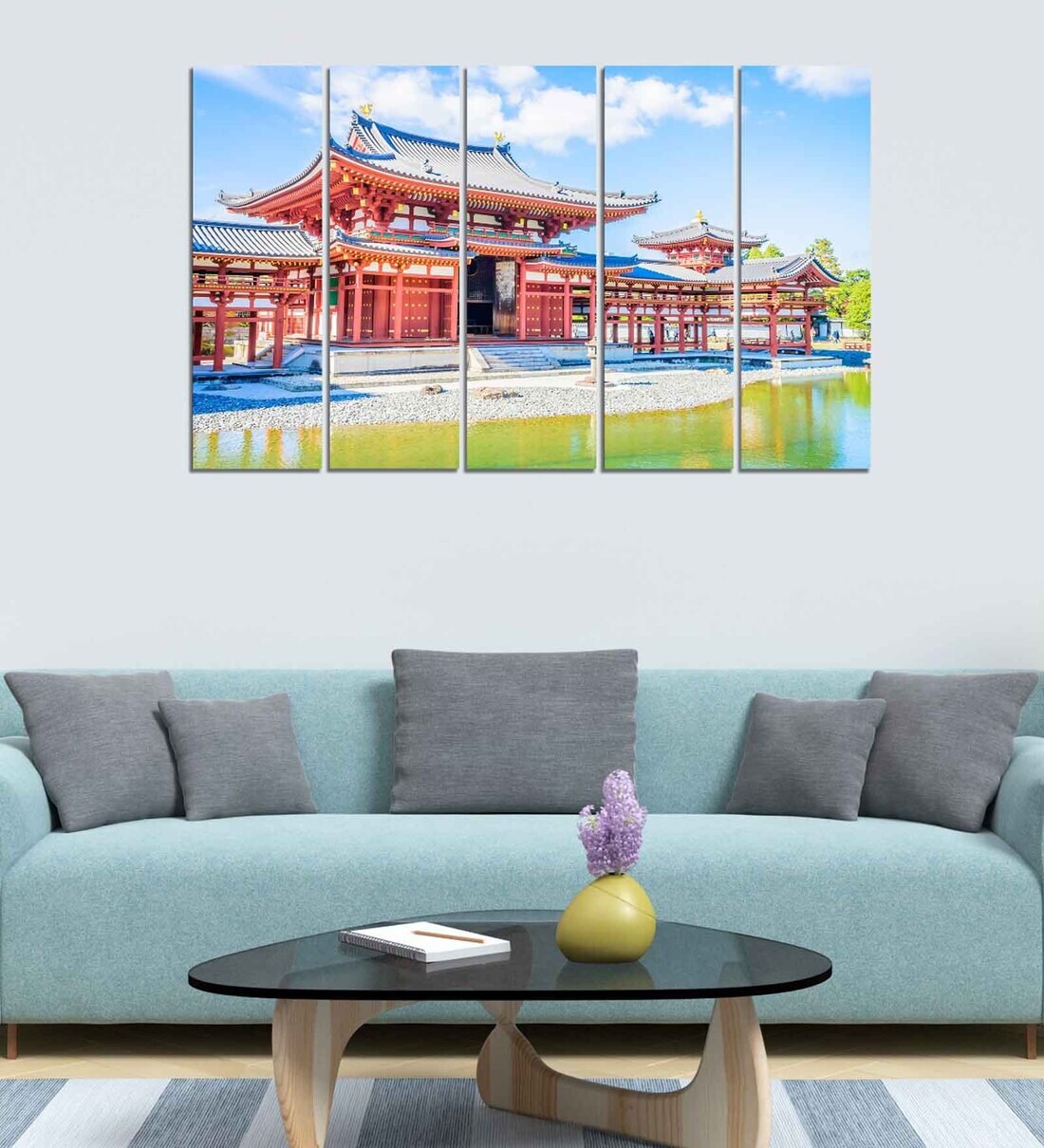 Buy Kinkakuji Temple Wood Framed Velvet Laminated Art Print by Wens at 37 OFF by Wens Pepperfry