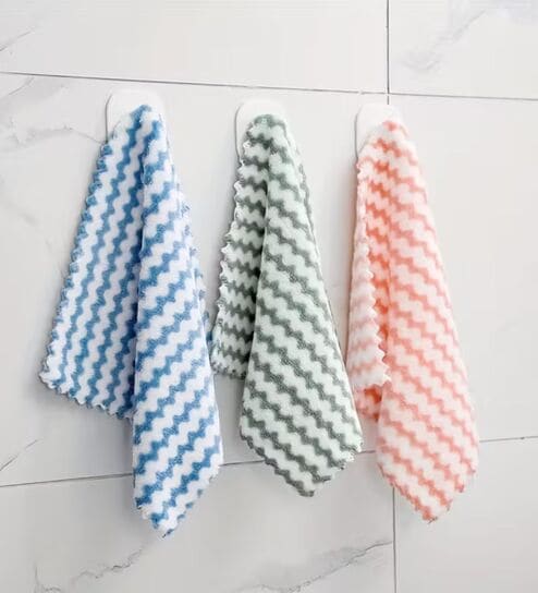 Assorted (Pack of 3) Reusable Water Absorbent Multipurpose Hand Towels