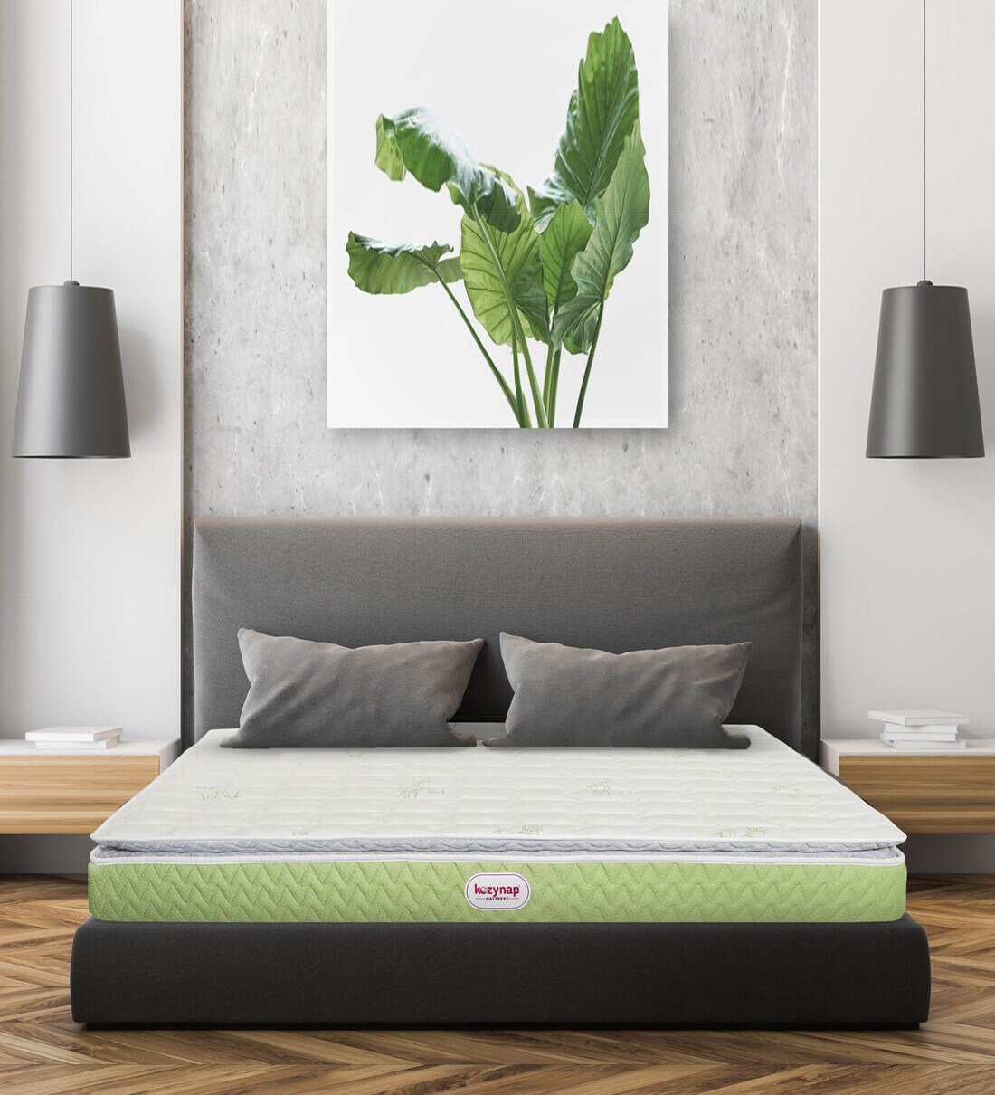 Buy Kozy Spine 6 inches Rebonded Foam & Latex King Size Mattress Online