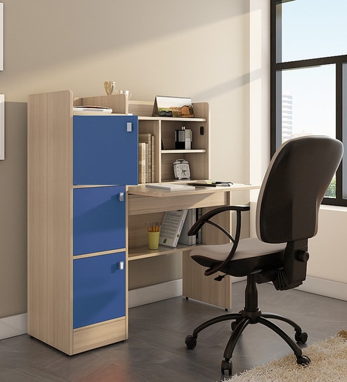 Kosmo Coral Kids Study Table In Drift Wood Finish