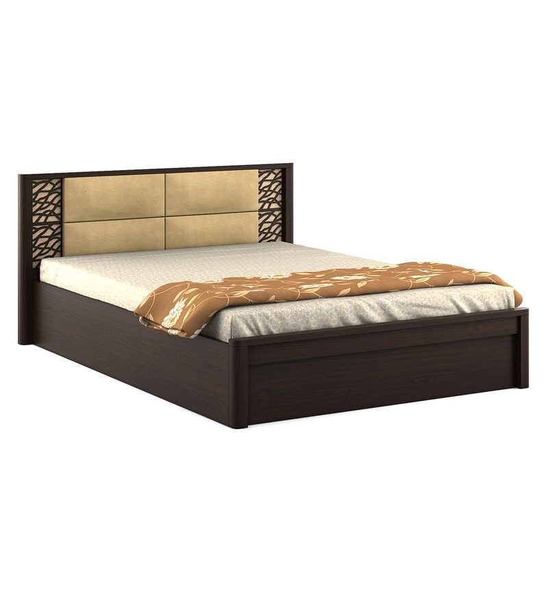 Buy Kosmo Florence Upholstered Queen Size Bed with Box Storage in