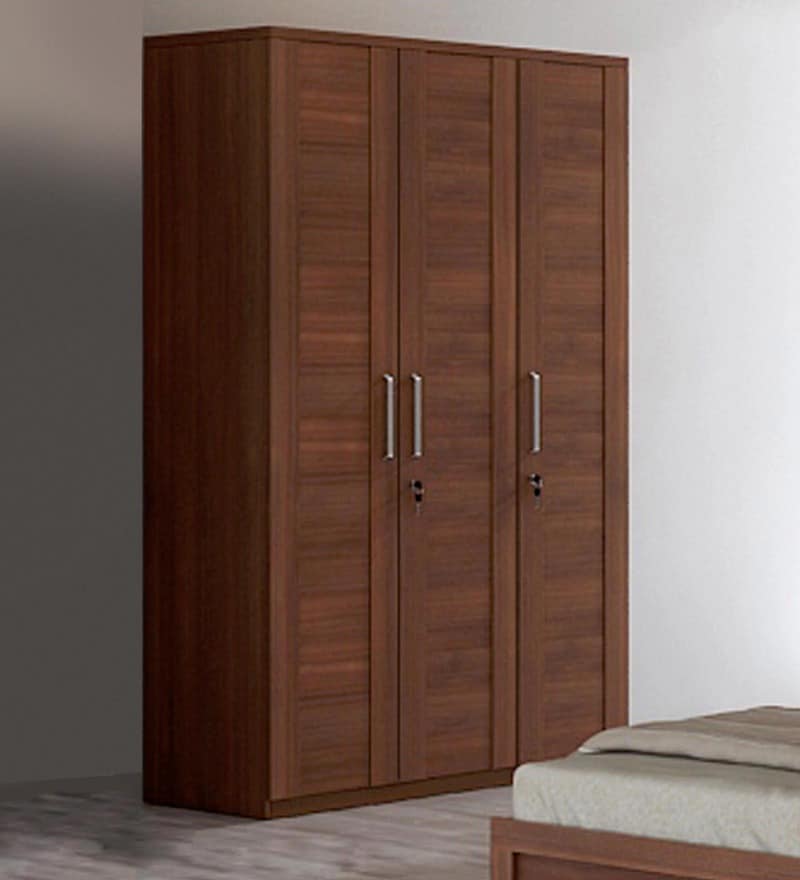 Buy Amazon Three Door Wardrobe With Drawer In Wenge Finish By