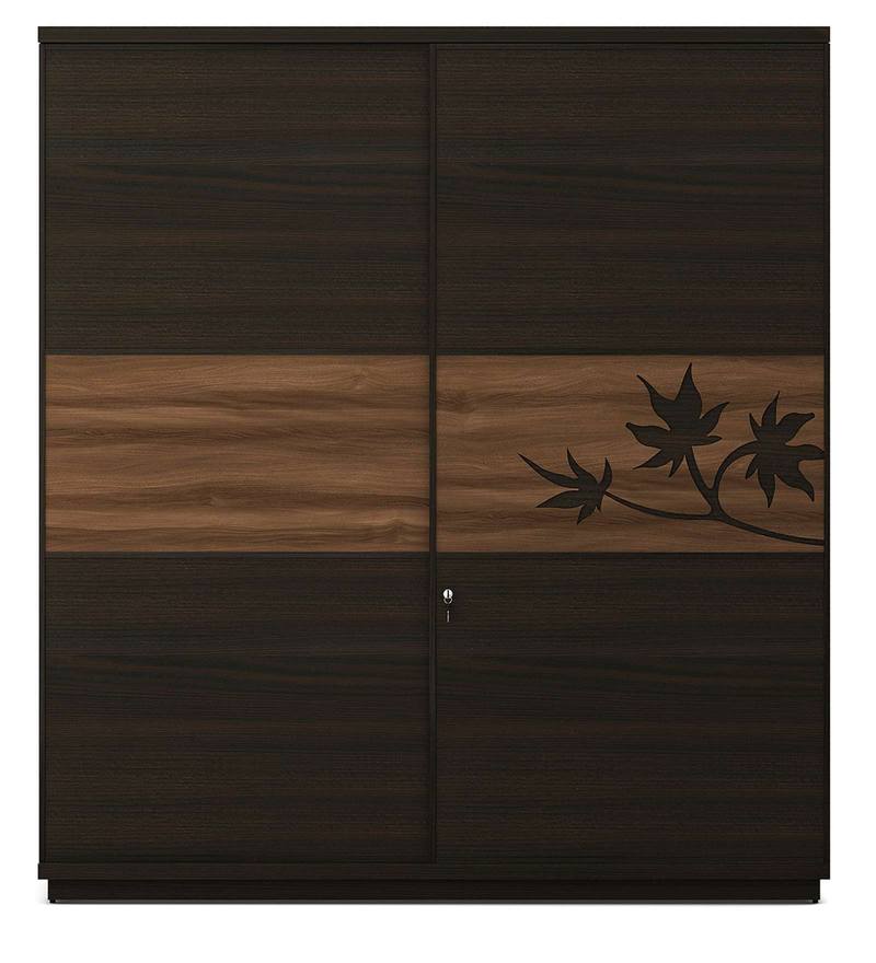 Buy Kosmo Maple 2 Sliding Doors Wardrobe In Fumed Oak Melamine