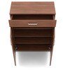 Buy Kosmo Liberty Shoe Cabinet in Walnut Rigato Melamine Finish Online ...