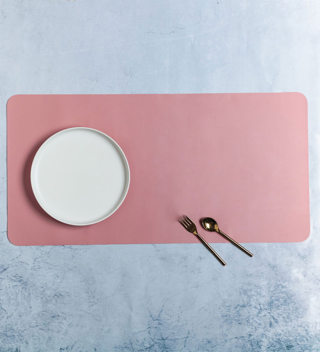 Buy Large (32x16) Pink Leatherette Placemat Online Placemats Table