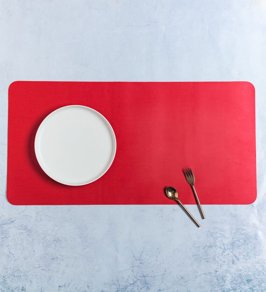 Buy Leonard (32x16) Red Leatherette Placemat Online Placemats Table