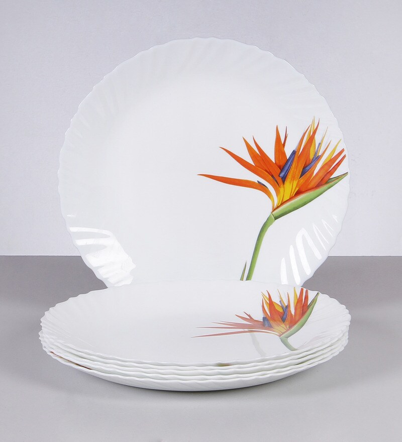 Buy Diva Flaming Opalware Dinner Plates Set of 6 Online Opalware
