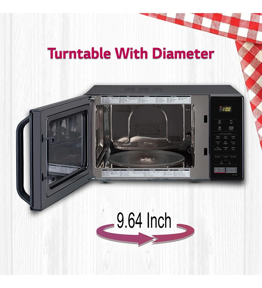 lg turntable microwave oven