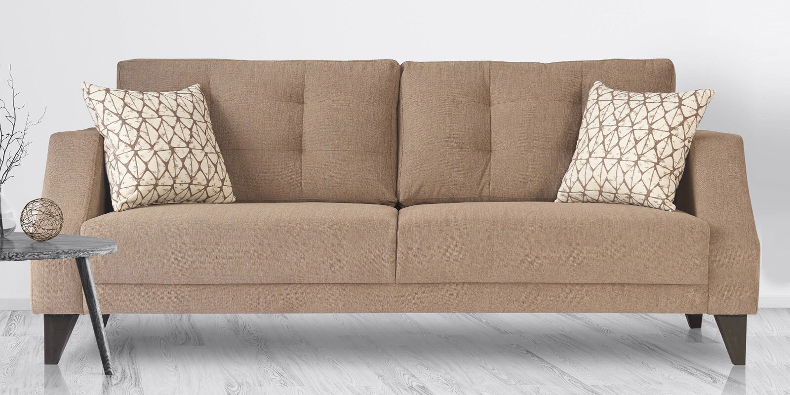 Buy Liverpool 3 seater Sofa in Brown Colour at 11 OFF by Urban Living