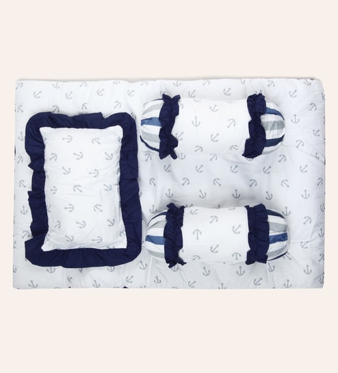 Buy Little Sailor 4pc Baby Mattress Set In Blue By Bacati Online