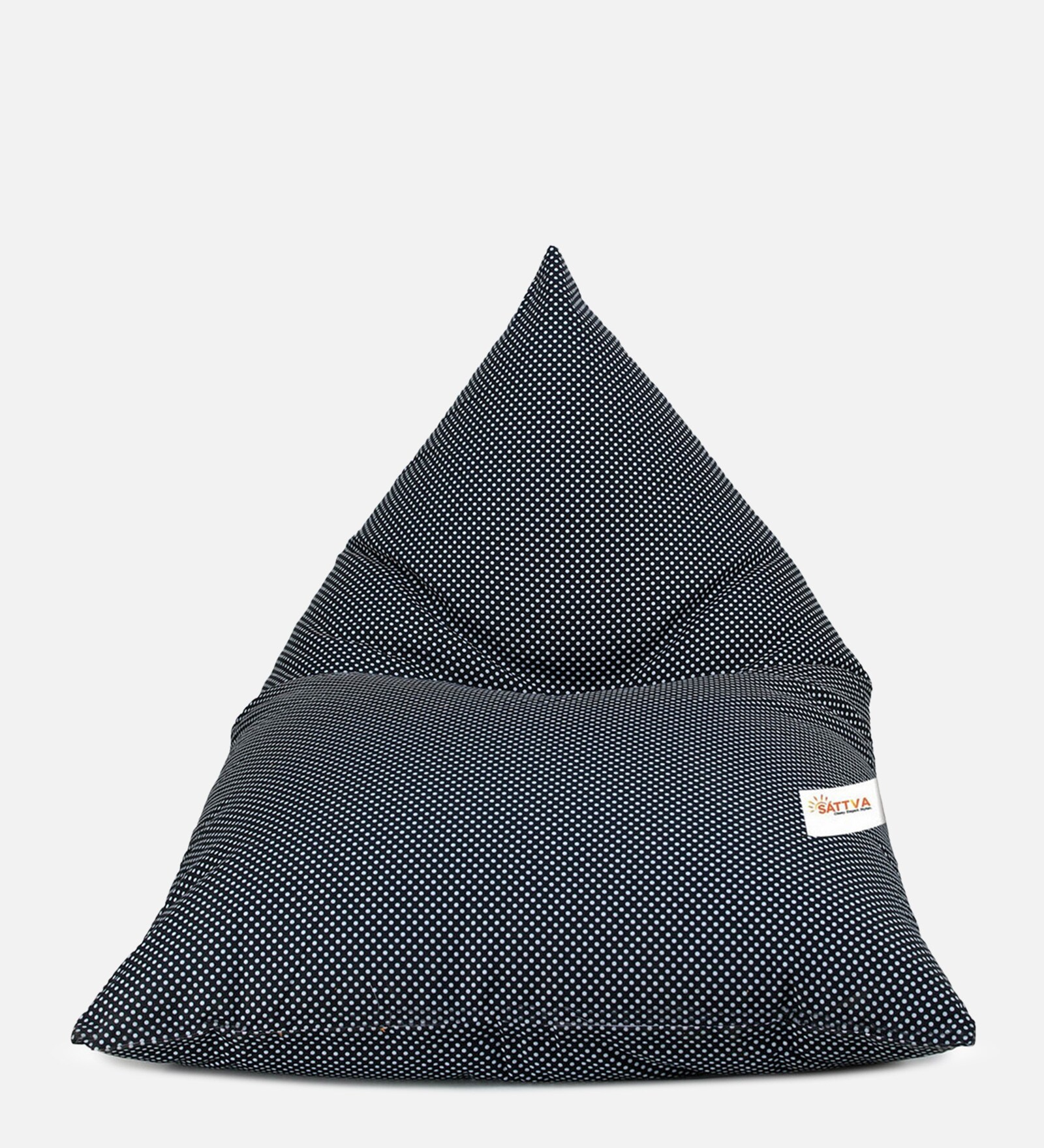 Buy Lounge Pyramid Jumbo Bean Bag with Beans in Polka Print at 38 OFF