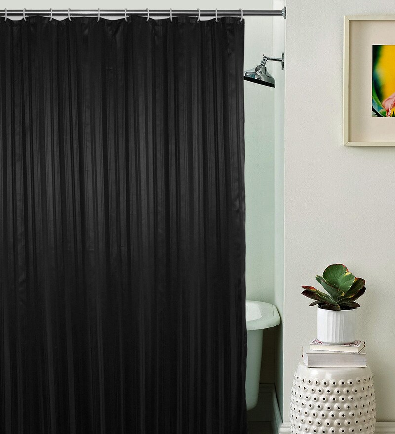 Buy Multicolour Nylon Shower Curtain L 84 Inch X W 48 Inch