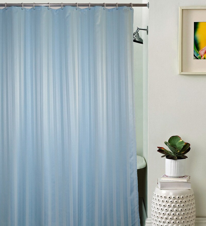 Buy Skipper Blue Pvc 70 X 78 Shower Curtain Online Shower