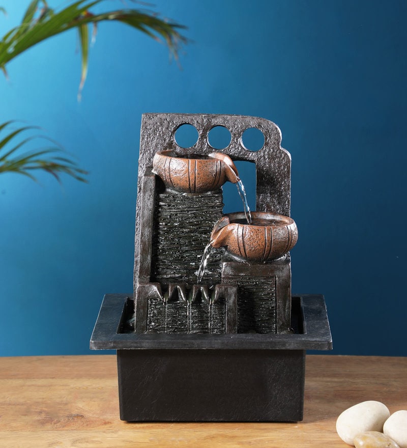 Buy Beautiful Brown Bricks Table Top Water Fountain By The