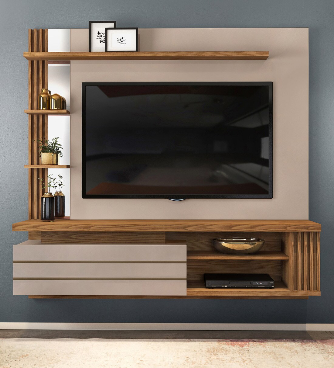 tv wall unit designs pepperfry