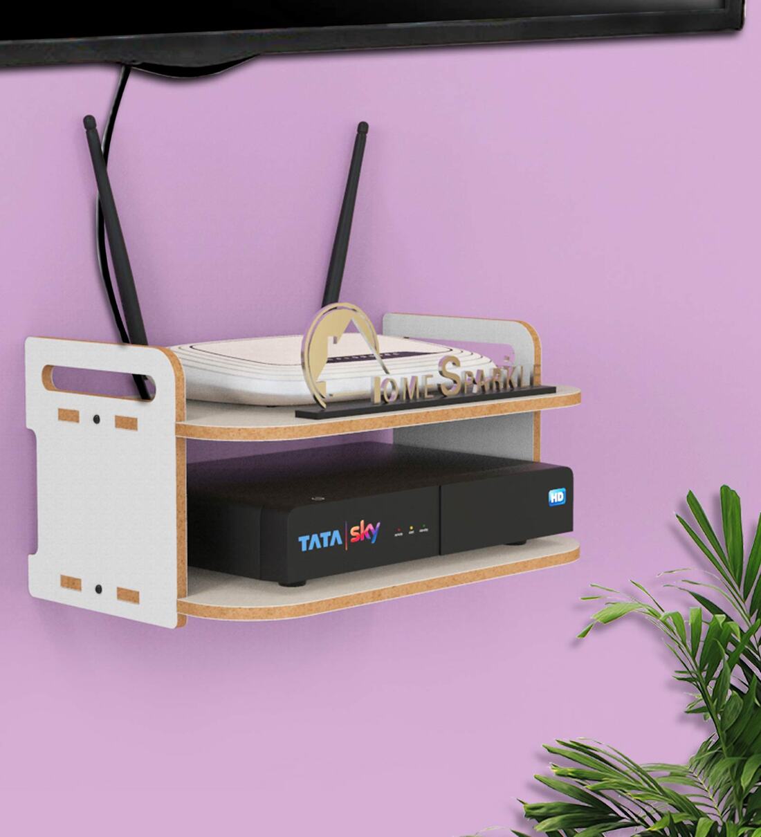 Buy Mdf Melania Set Top Box In White at 35 OFF by Home Sparkle Pepperfry